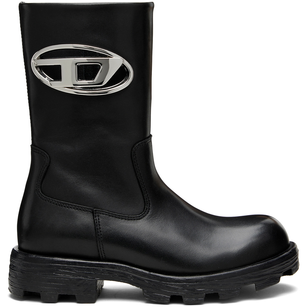 Diesel Black D-Hammer Ankle Boots