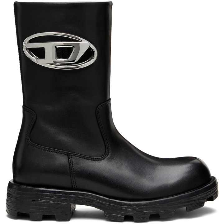 Photo: Diesel Black D-Hammer Ankle Boots