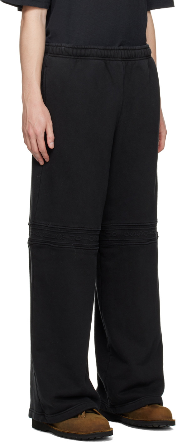 Acne Studios Black Patch Lounge Pants