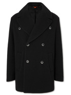 Barena - Double-Breasted Wool-Blend Coat - Black