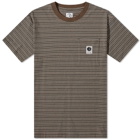 Polar Skate Co. Men's Stripe Pocket T-Shirt in Brown