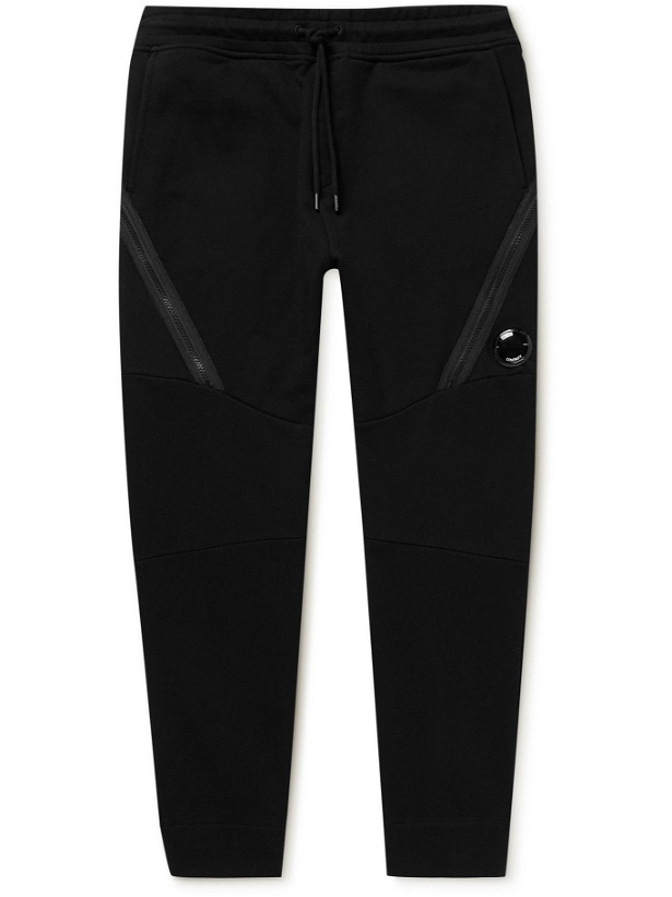 Photo: C.P. Company - Tapered Cotton-Jersey Track Pants - Black