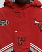 Mitchell & Ness NBA THROW IT BACK RETRO JACKET VINTAGE LOGO CHICAGO BULLS Black Mens College Jackets/Team Jacket