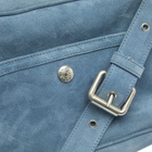Acne Studios Women's Camero Party Suede Bag in Denim Blue 