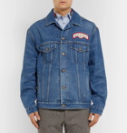 Gucci - Oversized Appliquéd Denim Jacket - Men - Blue