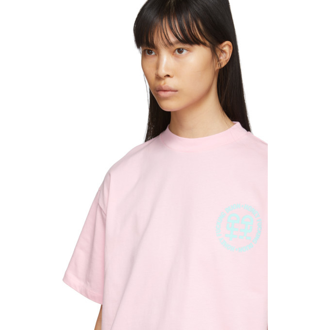 Honey Fucking Dijon Pink Small Logo T-Shirt