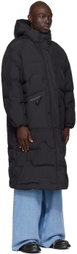GANNI Black Oversized Puffer Coat