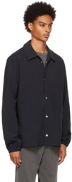 John Elliott Black Nylon Coach's Jacket