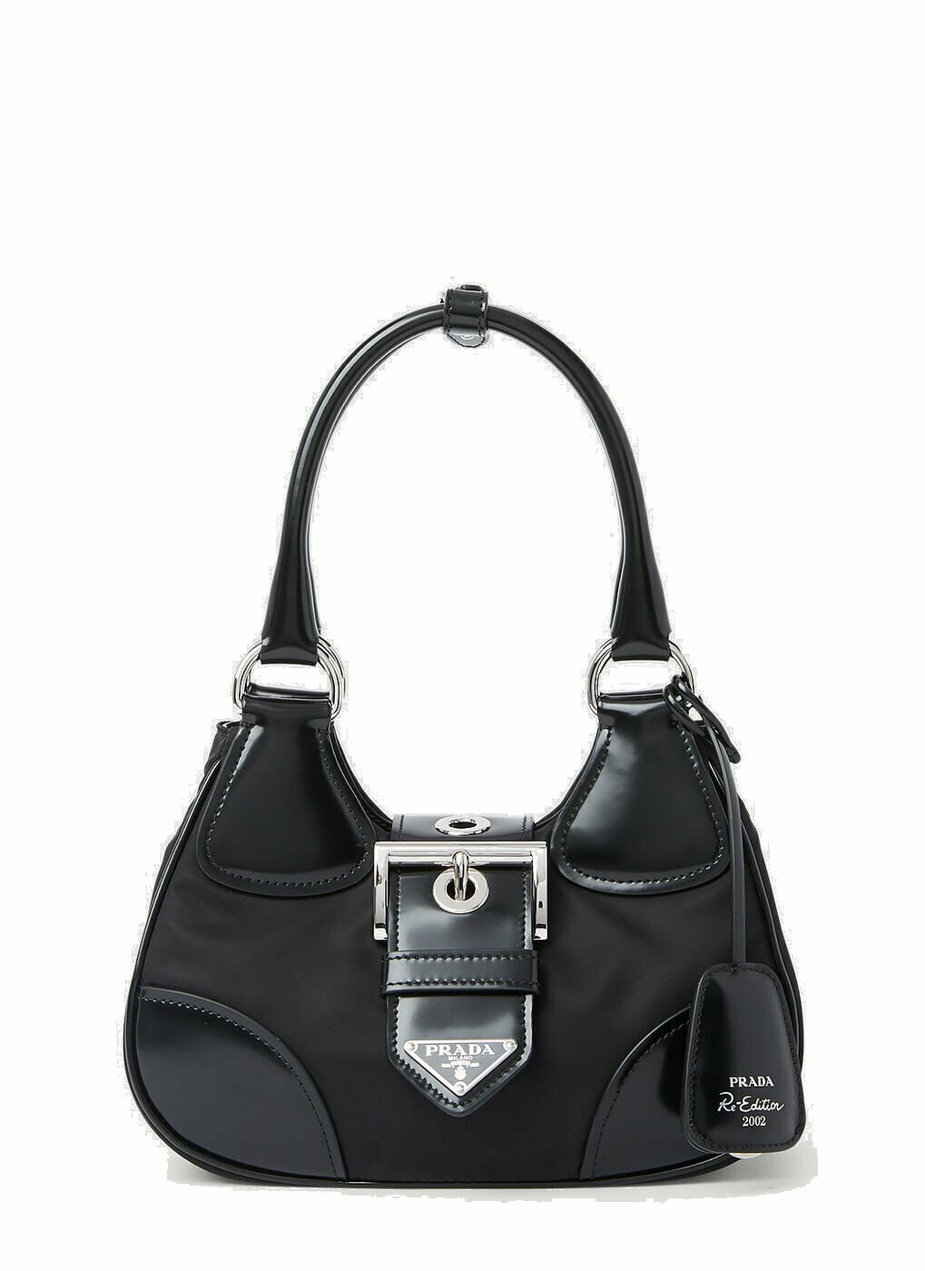 Prada Moon Re-Nylon Handbag female Black Prada