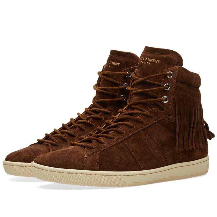 Photo: Saint Laurent Fringe High Top Sneaker