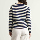 Nothing Written Women's Molly V-Neck Pullover in Ivory Stripe