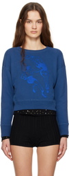 Bode Navy Hoop Sweatshirt