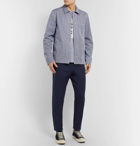 A.P.C. - Striped Cotton-Twill Shirt Jacket - Blue