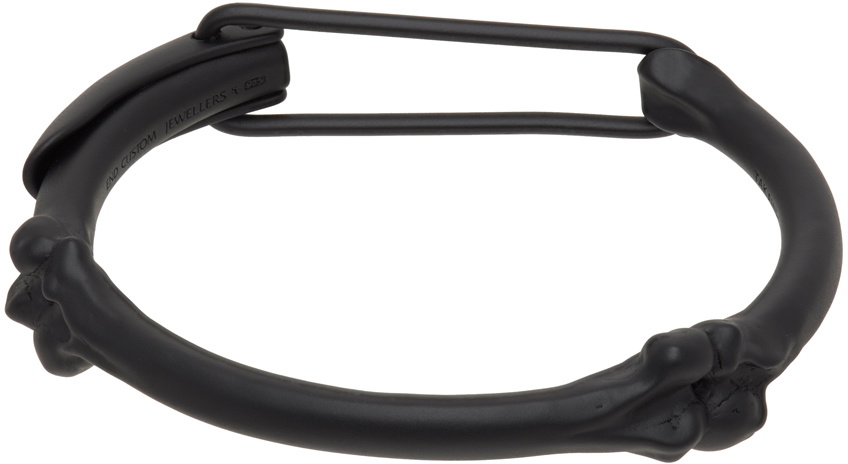 TAKAHIROMIYASHITA TheSoloist. Black Bone Shaped Clip M Bracelet