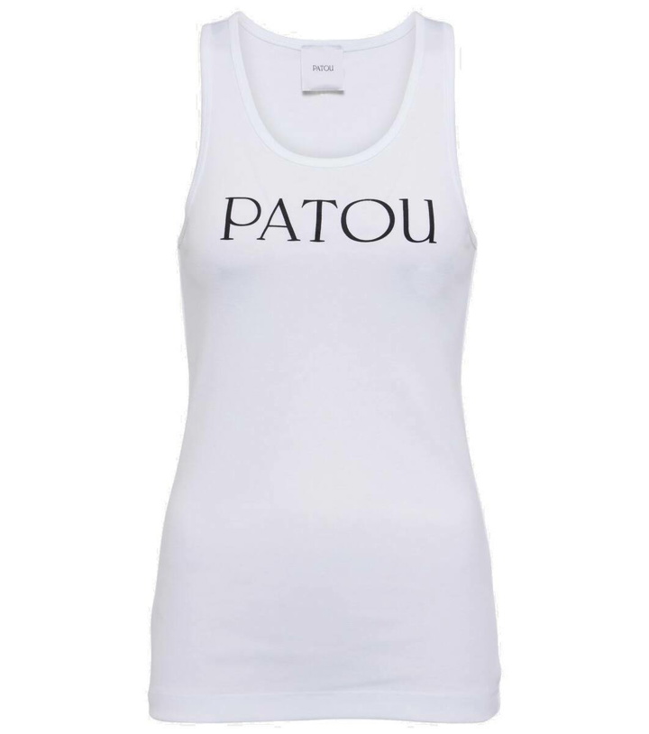 Photo: Patou Logo cotton jersey tank top