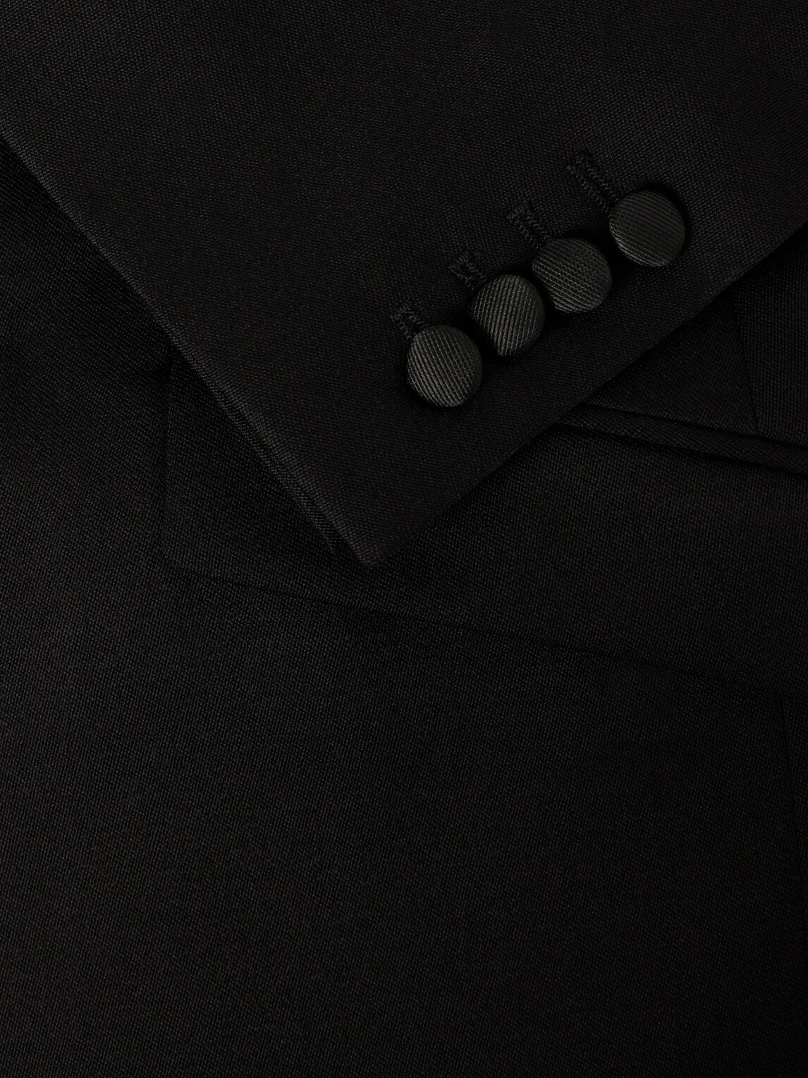 Favourbrook - Tommy Grosgrain-Trimmed Wool Tuxedo Jacket - Black