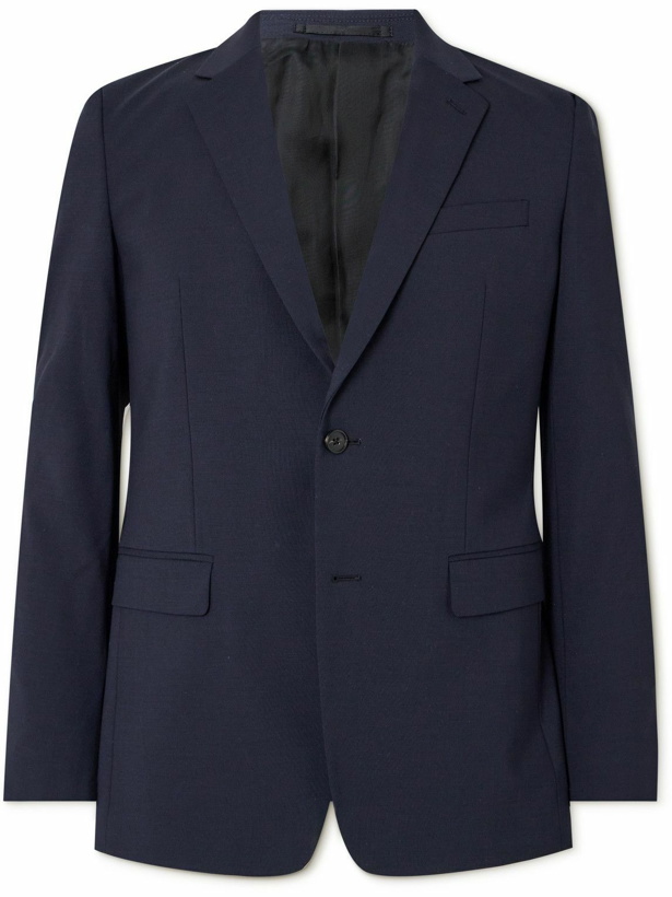 Photo: Theory - Chambers Virgin Wool-Blend Twill Suit Jacket - Blue