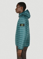 Stone Island - Compass Patch Hooded Jacket in Green