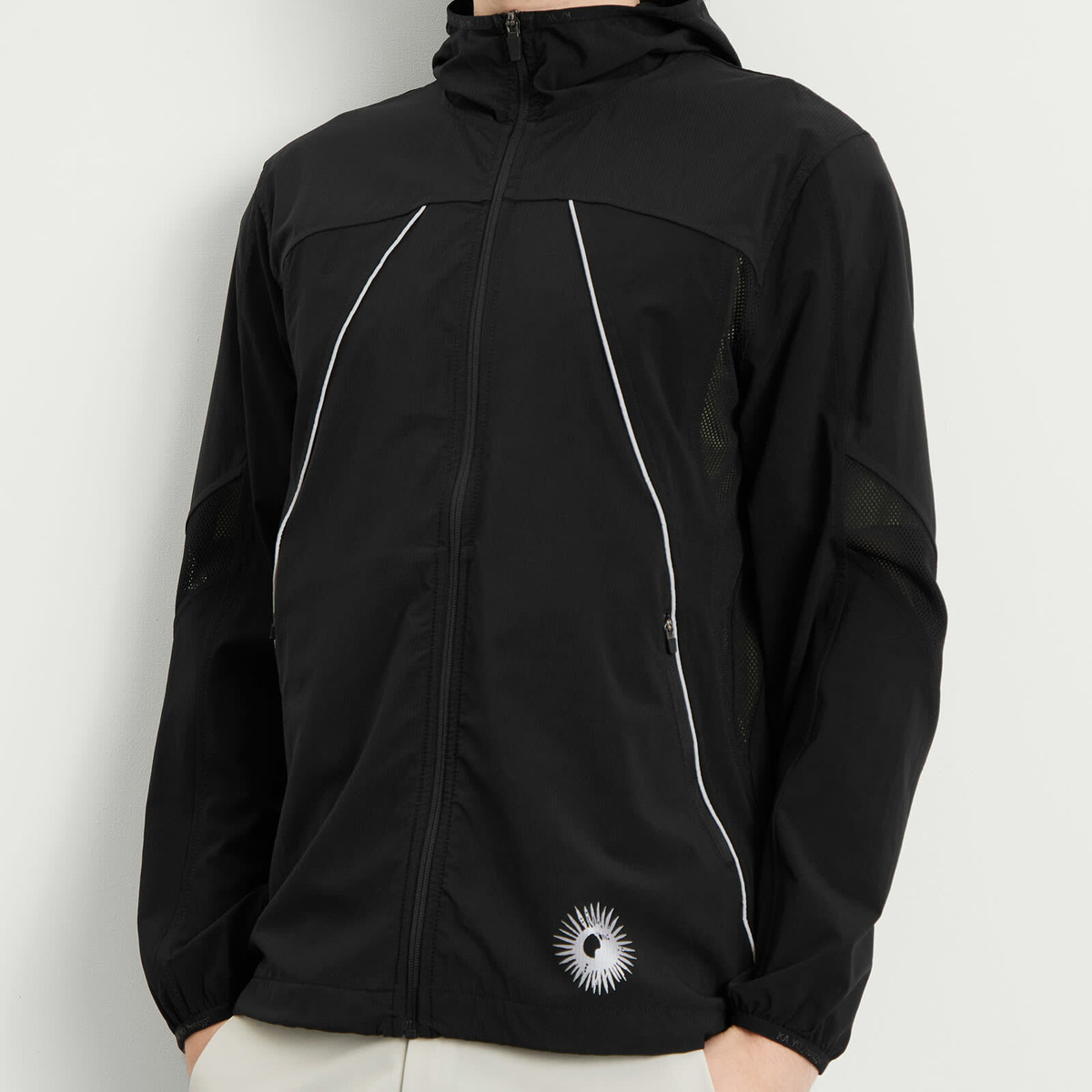 KA_YO_Prototype Men's Solaris Running Jacket in Black