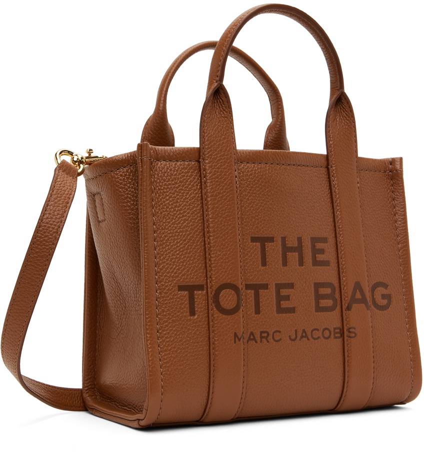 Marc Jacobs Brown 'The Leather Small Tote Bag' Tote