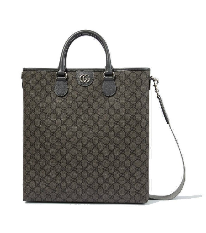 Photo: Gucci Ophidia GG Medium leather-trimmed tote bag