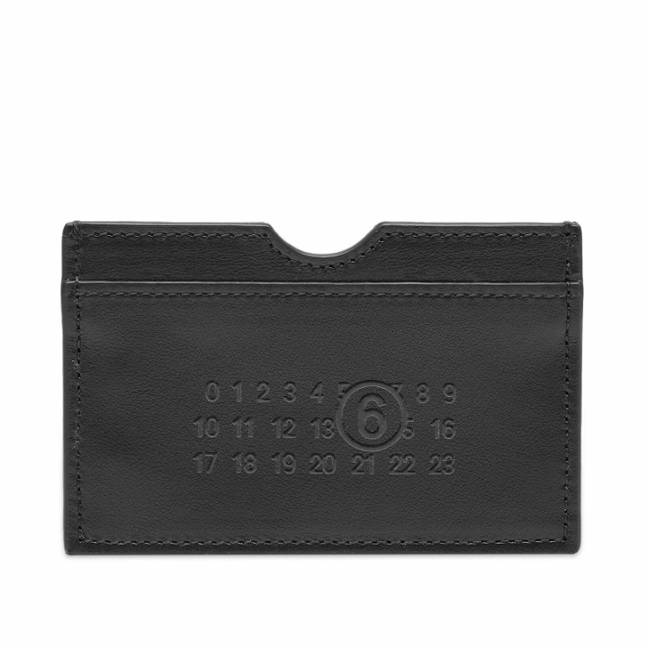 Photo: MM6 Maison Margiela Men's Number Logo Cardholder in Black