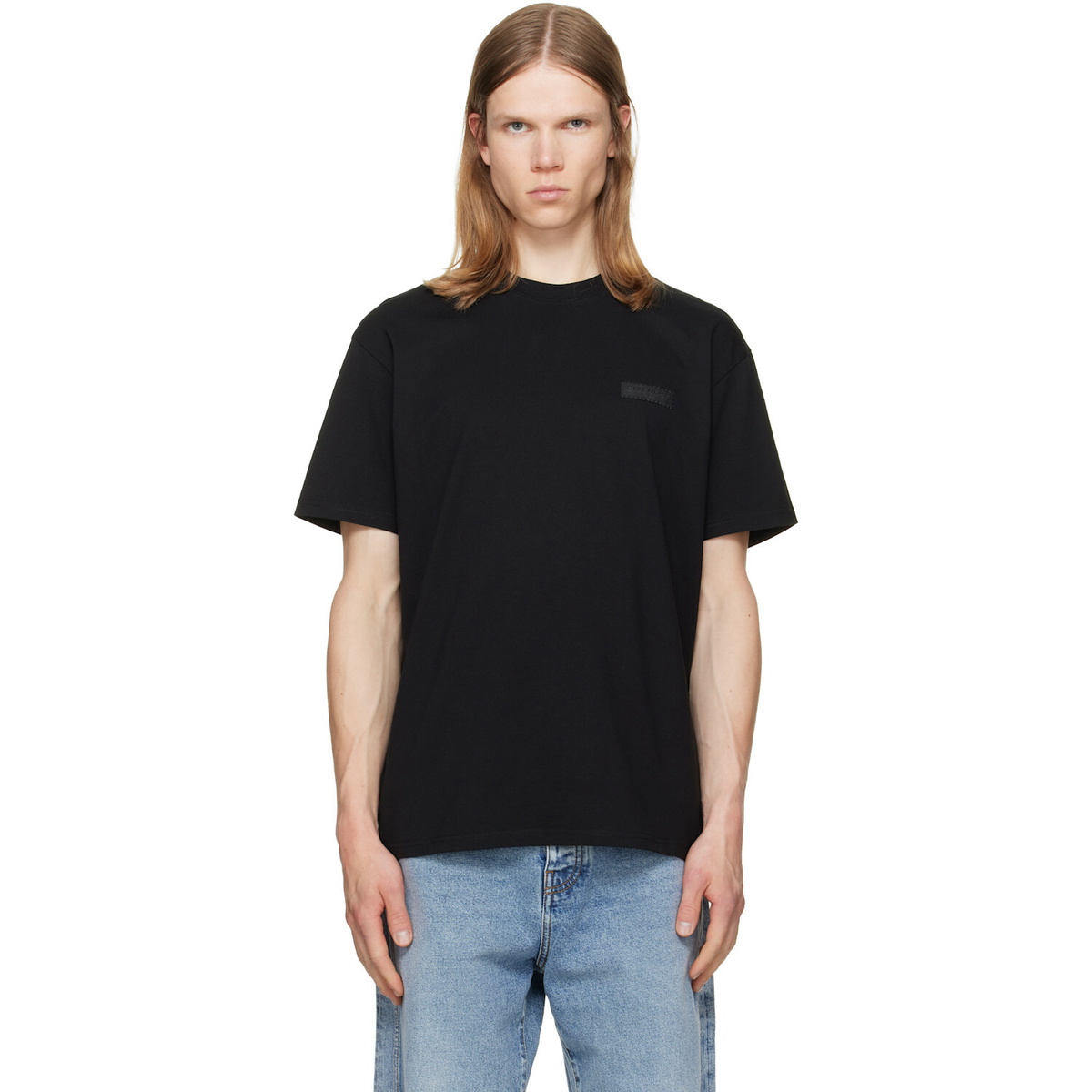 Lad Musician Black Big Flower T-Shirt Lad Musician