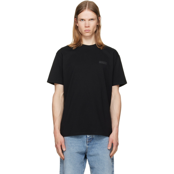 Photo: Givenchy Black 'Givenchy Paris' Grosgrain T-shirt
