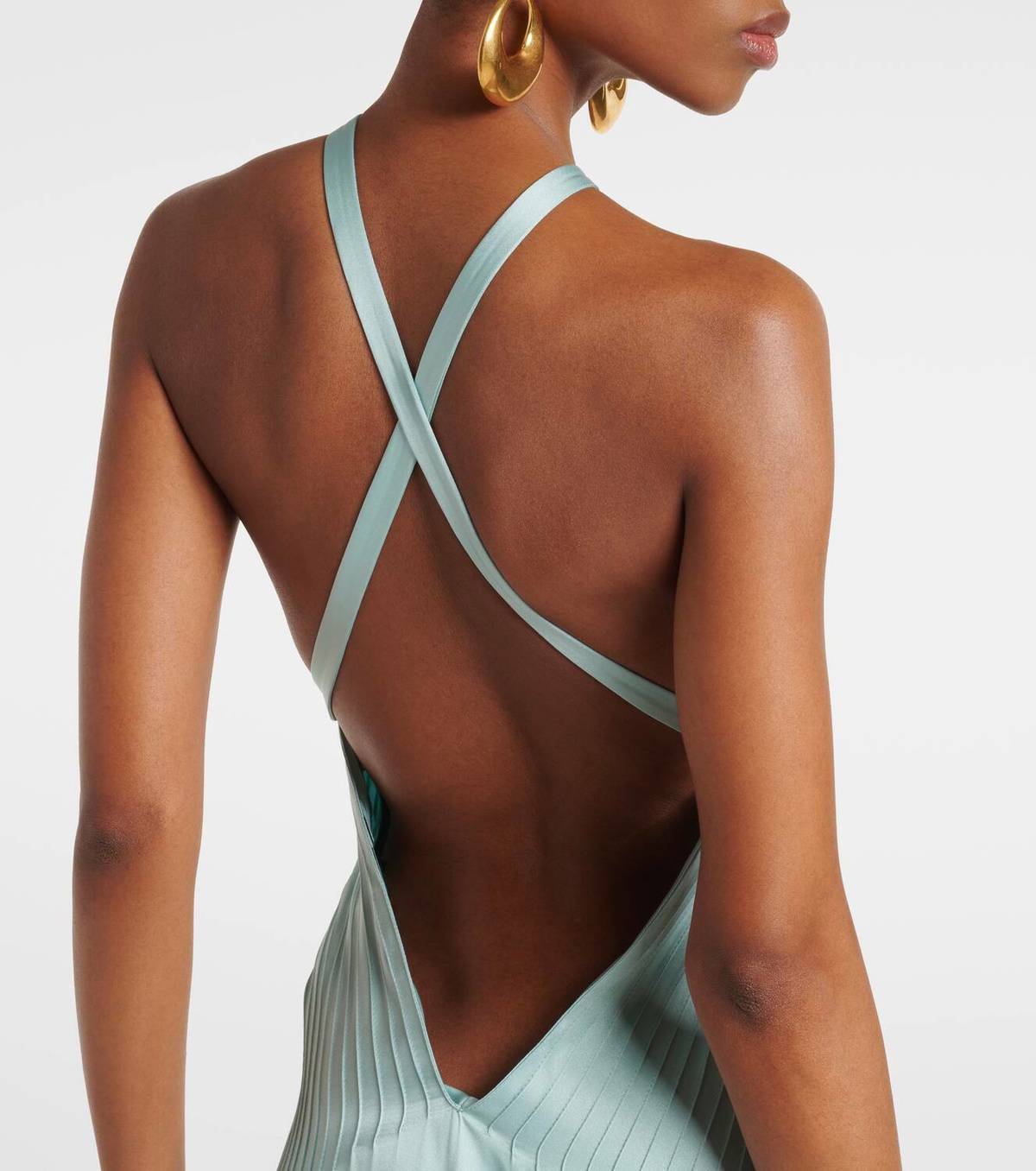 Tom Ford Halterneck silk satin gown