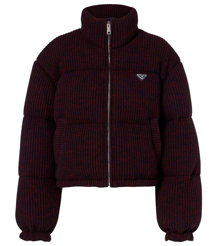 Photo: Prada Cropped wool and cashmere down jacket