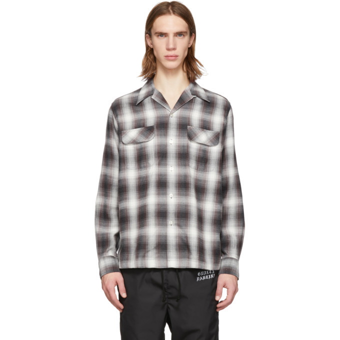 Photo: Wacko Maria Brown Check Ombray Open Collar Shirt