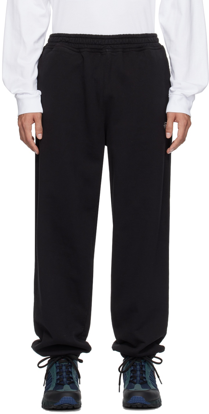 Photo: Stüssy Black Relaxed-Fit Sweatpants