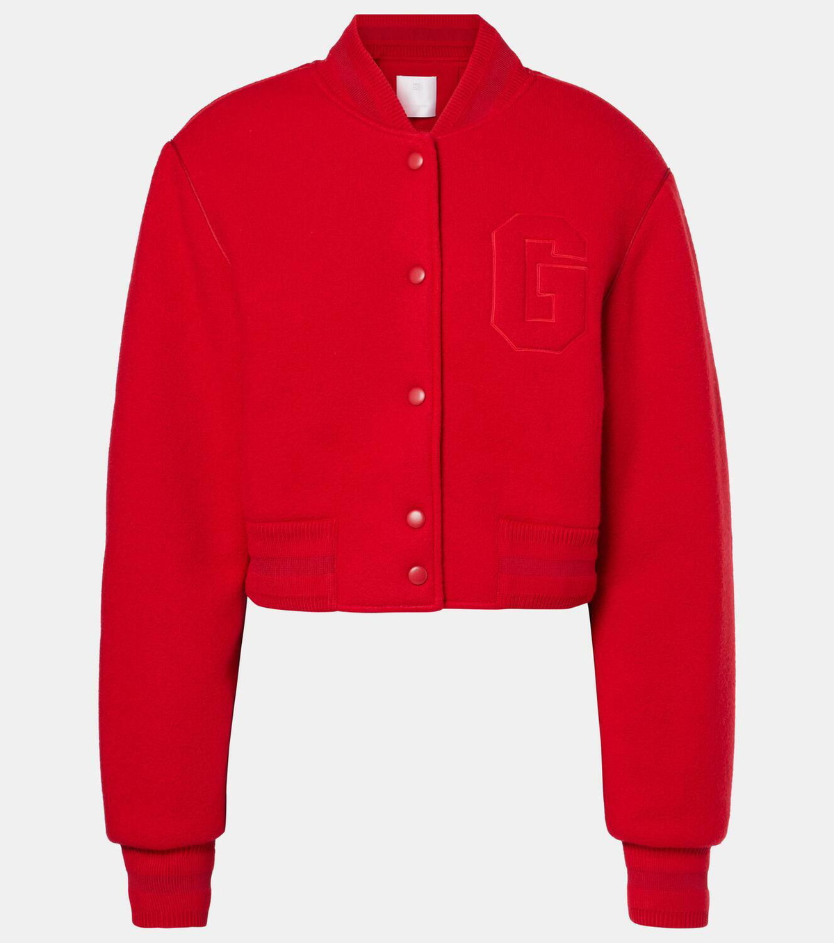Givenchy Cropped wool varsity jacket Givenchy