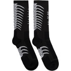 Unravel Black and Grey Bone Socks