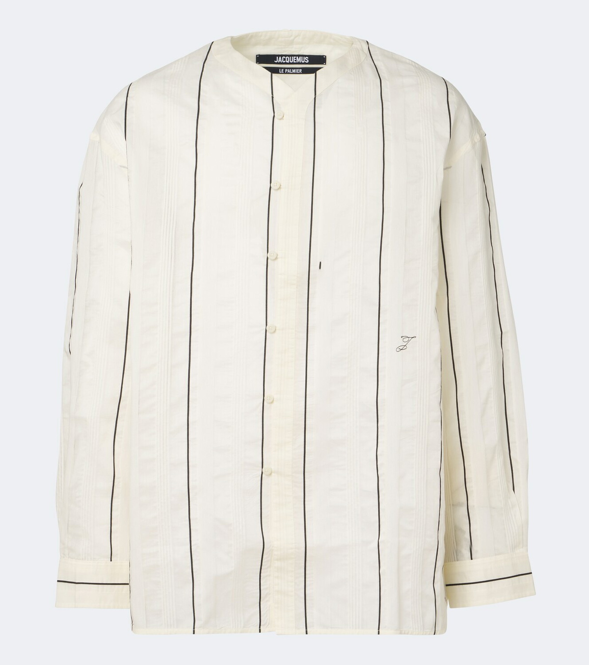 Jacquemus Venice striped cotton and silk shirt