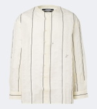 Jacquemus Venice striped cotton and silk shirt
