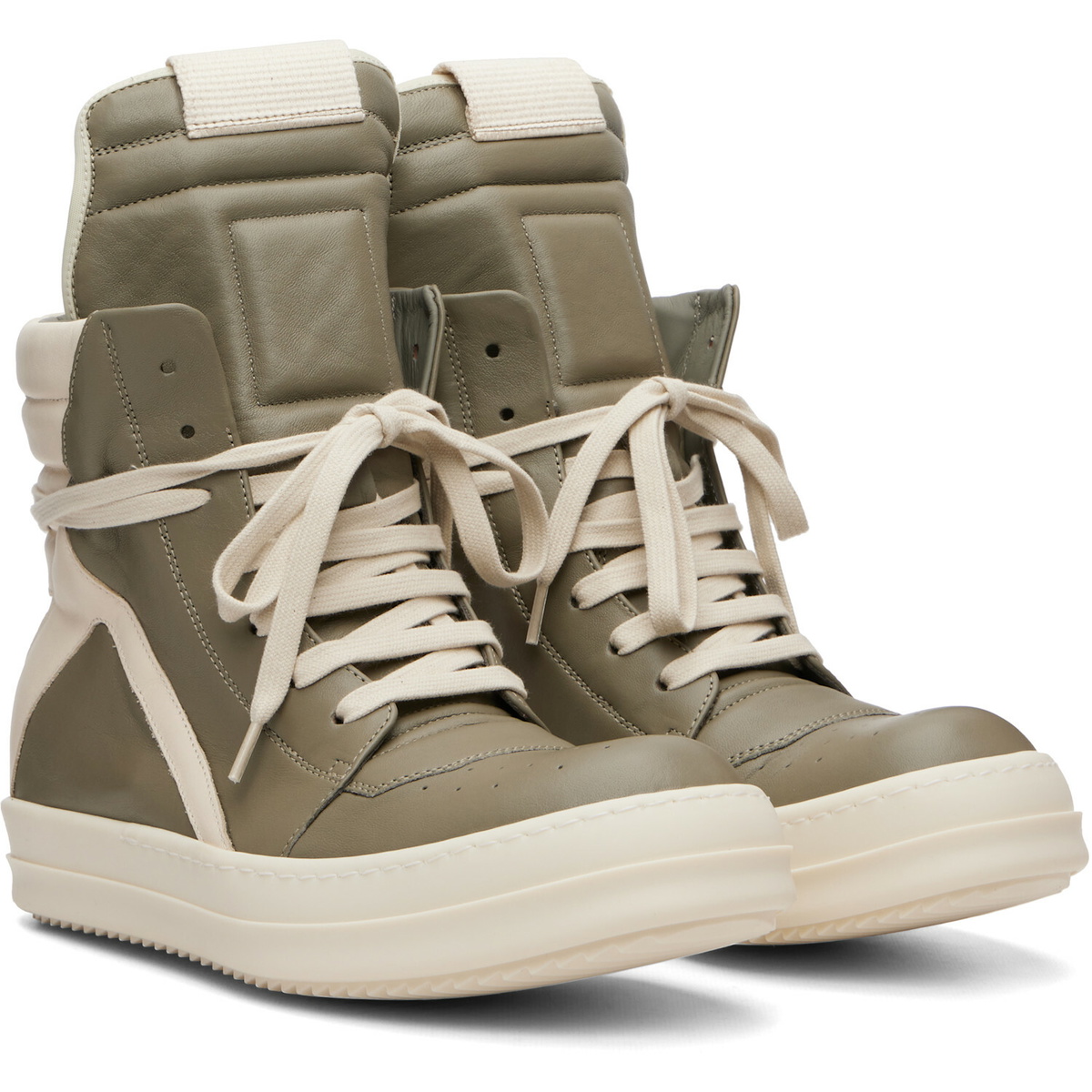 Rick Owens Taupe Tower Geobasket Sneakers