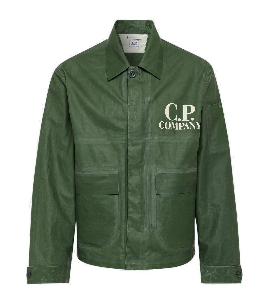 C.P. Company Toob logo coated linen jacket C.P. Company