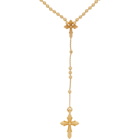 Emanuele Bicocchi Gold Rosary Necklace