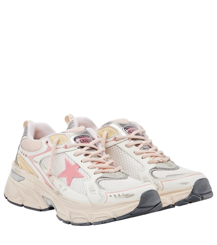 Photo: Golden Goose Lightstar leather-trimmed sneakers