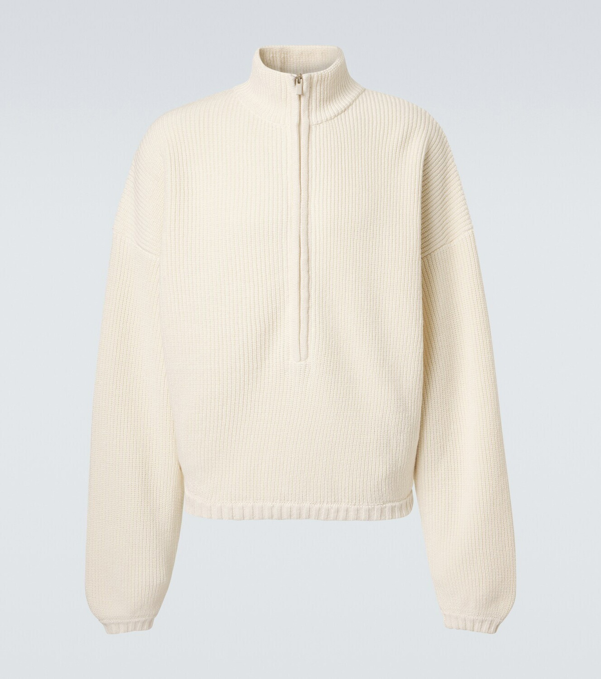 Fear of God Wool, linen, and cotton half-zip sweater