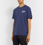 AFFIX - Logo-Print Cotton-Jersey T-Shirt - Navy