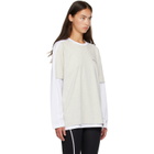 Off-White White 'Logo' Quote Double Layer T-shirt