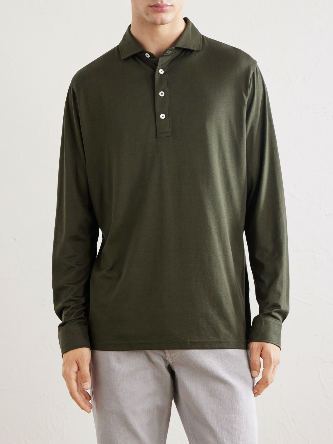 Peter Millar - Ashby Cotton-Jersey Polo Shirt - Green