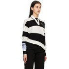 MCQ White and Black Distorted Polo