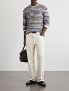 A.P.C. - Hector Striped Knitted Sweater - Gray