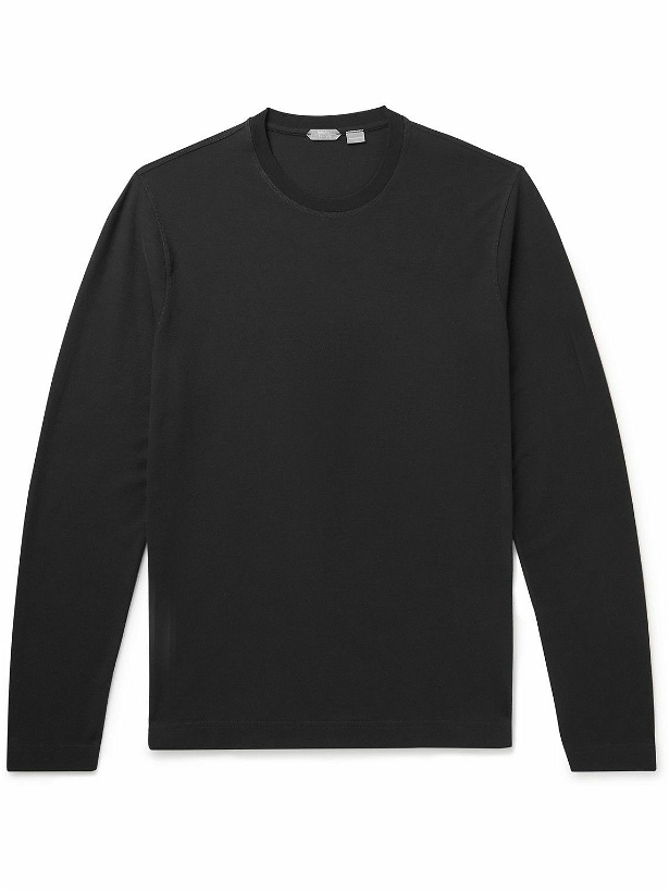 Photo: Incotex - Slim-Fit Cotton-Jersey T-Shirt - Black
