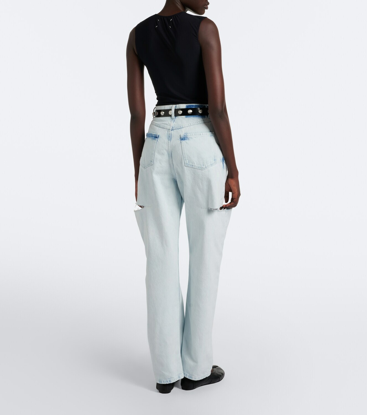 Maison Margiela Cutout wide-leg jeans