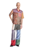 Marine Serre Pants In Multicolor Silk