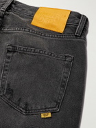 Gallery Dept. - G-Time Flared Distressed Logo-Appliquéd Jeans - Black